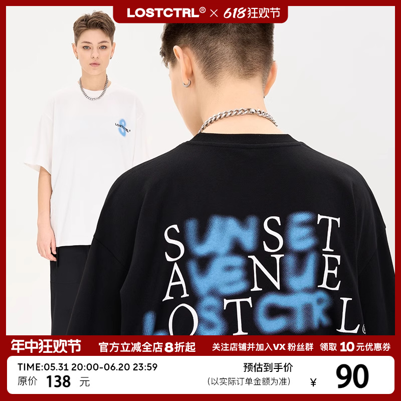 LOSTCTRL「虚幻焦点」印花短