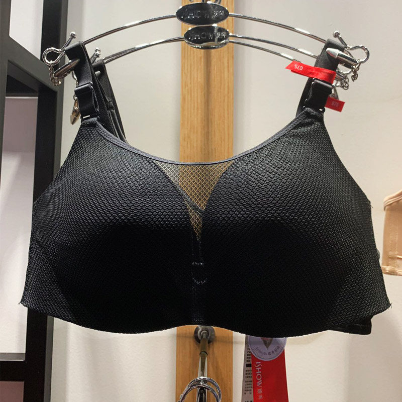 2021新品ishow嫒秀文胸抹胸二扣有钢圈调整型舒适女内衣191212136