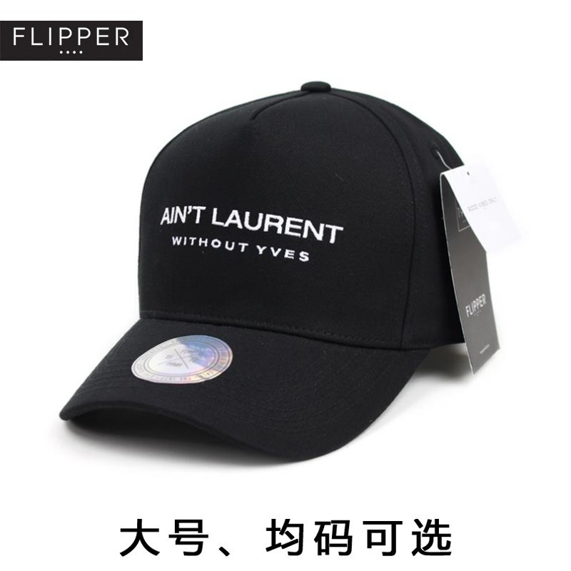 韩国代购Flipper棒球帽大头围硬顶鸭舌帽大号高顶aintlaurent帽子