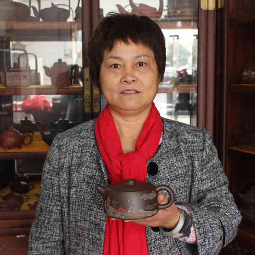 国家级工艺美术员 魏顺妹 【井栏】全手工泥绘 工艺复杂