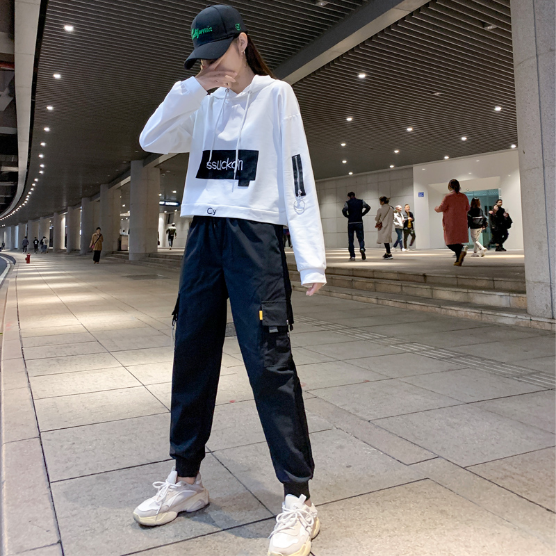 休闲运动套装女2021春装韩版新款宽松女嘻哈学生两件套秋季显瘦潮|ruв категории Женская одежда, костюм/студенты школьную форму/обмундирования, досуг, спортивный костюм - от Buy2taobao.com для оказания профессиональной услуги покупки агента Taobao