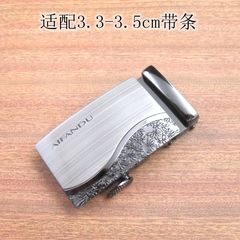 腰带扣头 男 自动扣3.5cm合金4.0简约裤带配件青年商务 皮带扣头