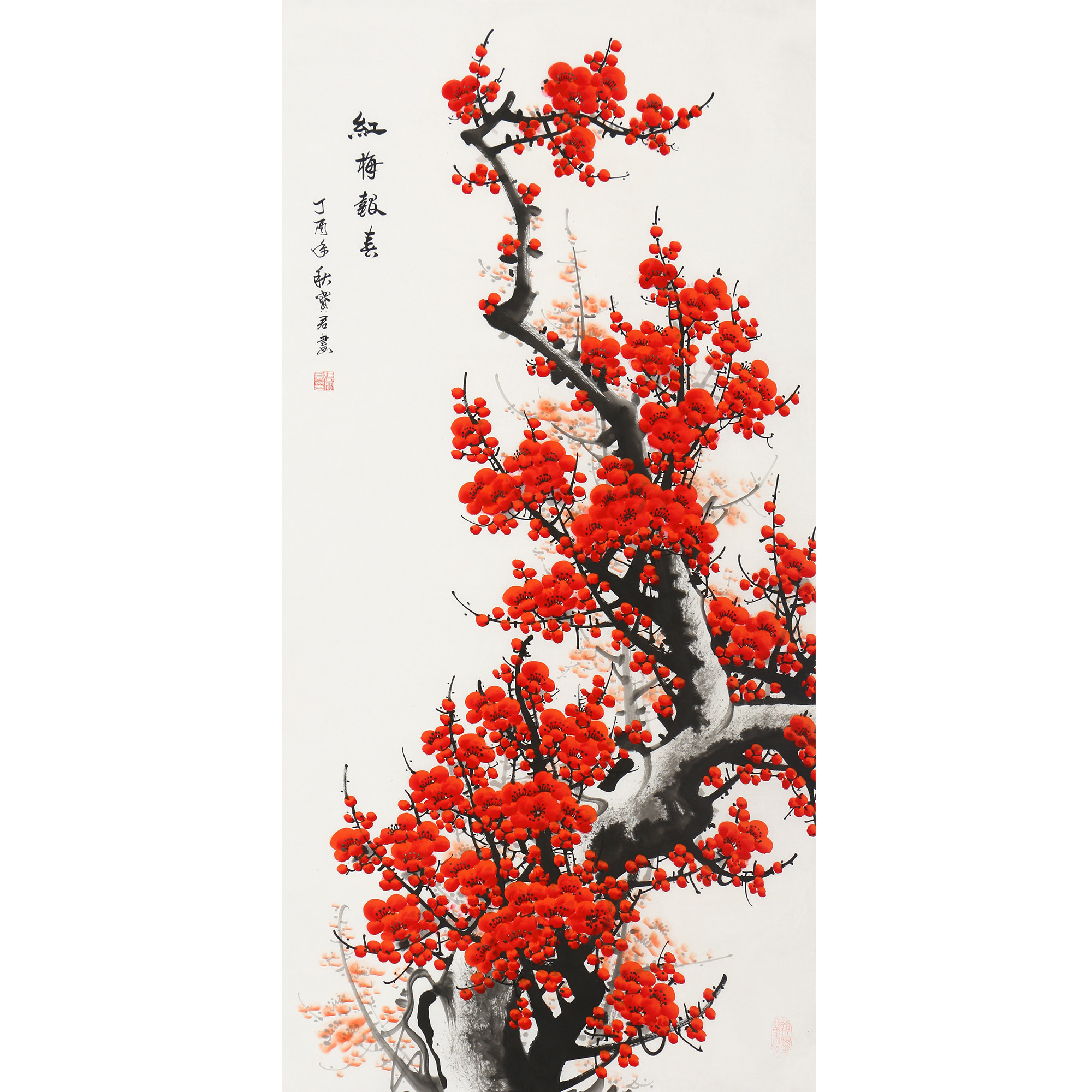 张宝君《红梅报喜》河北省美术家协会会员