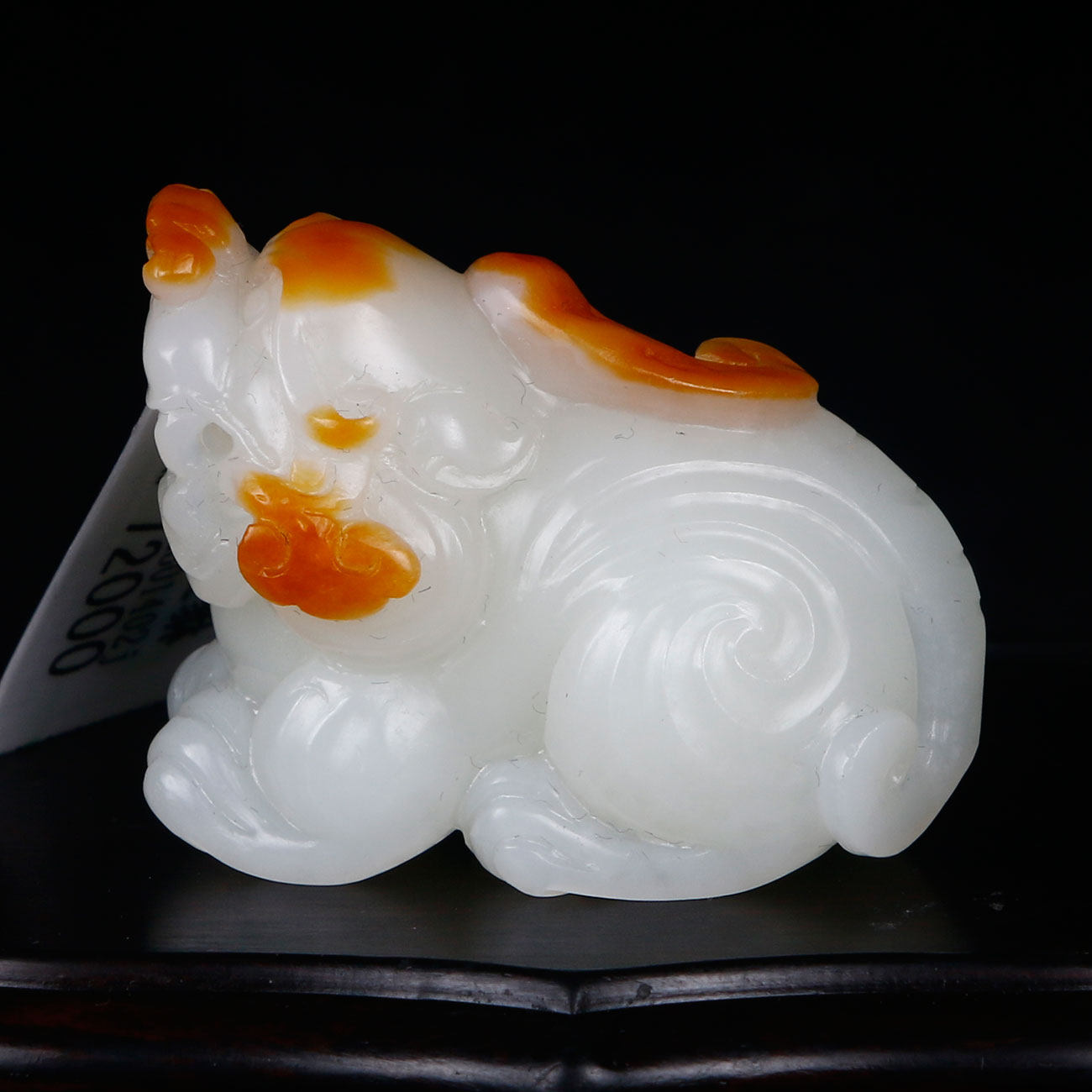 国家级玉雕大师【陶虎】作品和田羊脂白玉挂件貔貅 53克