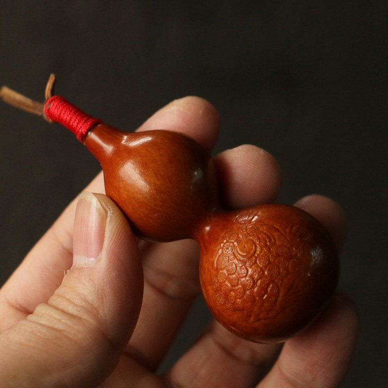 一物一拍精选河北保定老葫芦纯手工精工压花手捏葫芦把件把玩收藏