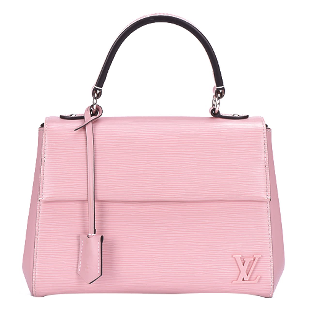 [即拍即得][未使用]路易威登lv女士粉色epi水波纹两用包高端好货