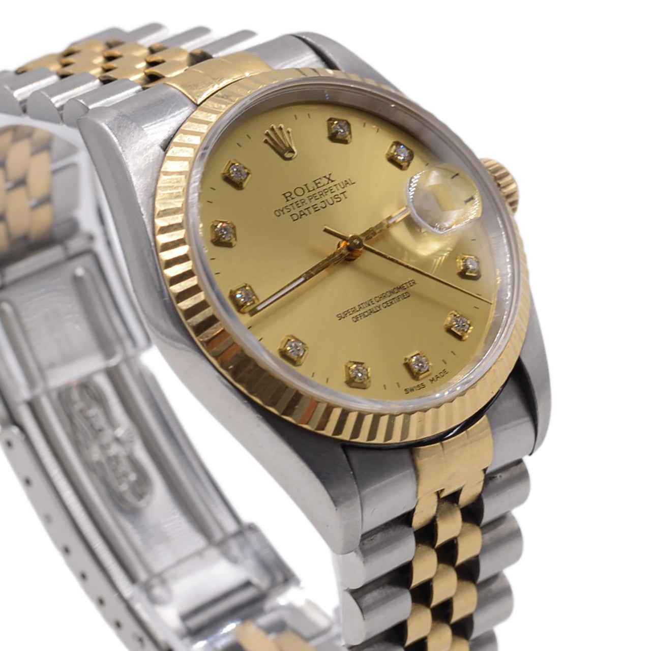 【8.5新】rolex/劳力士 钢/18k黄金 镶钻 机械自动 男表