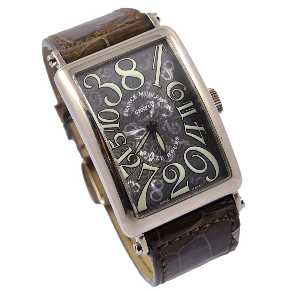 【9新】franck muller/法兰克穆勒 18k白金 乱跳 机械自动 男表