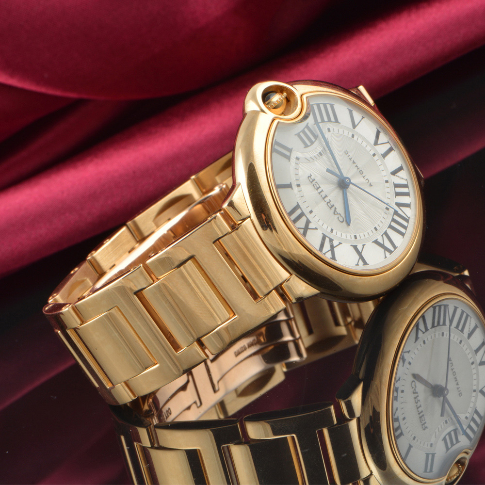 【中古】cartier/卡地亚 蓝气球系列18k黄金自动机械表