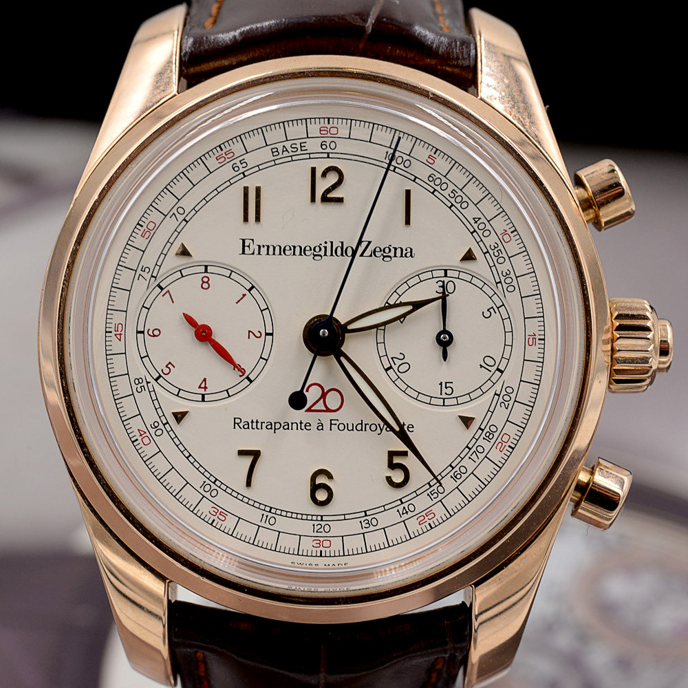 【中古】girard-perregaux/芝柏纪念限量玫瑰金18k自动机械男表