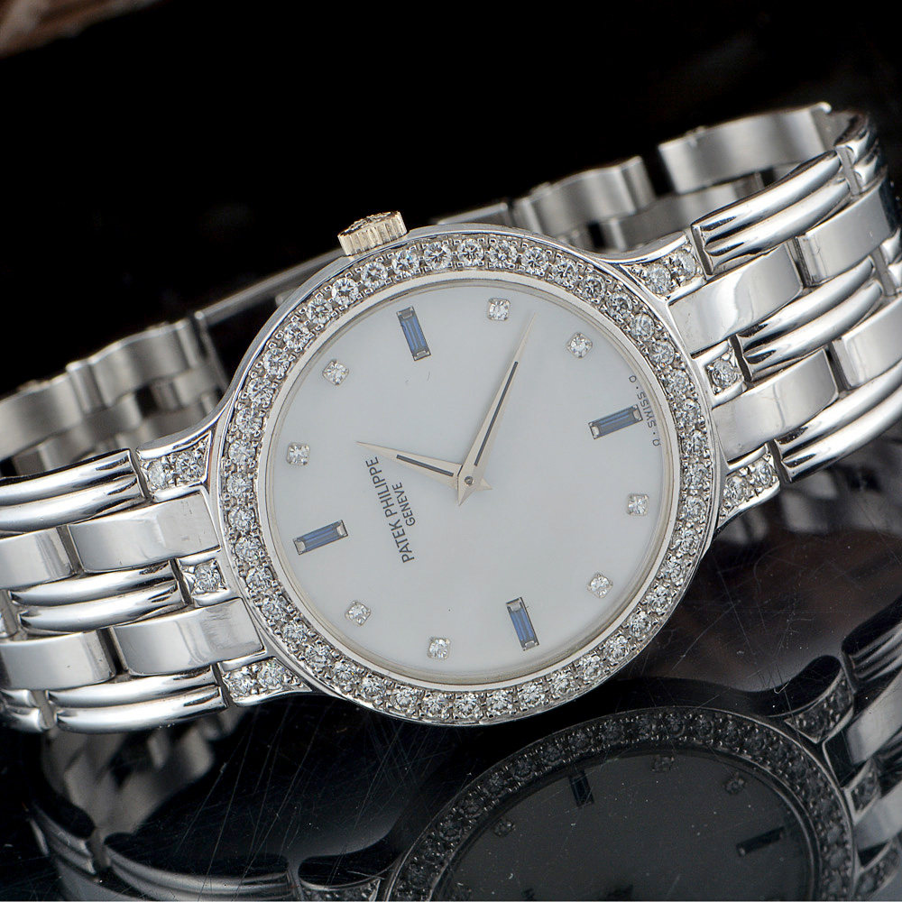 【中古】patek philippe/百达翡丽古典系列白金女士手表