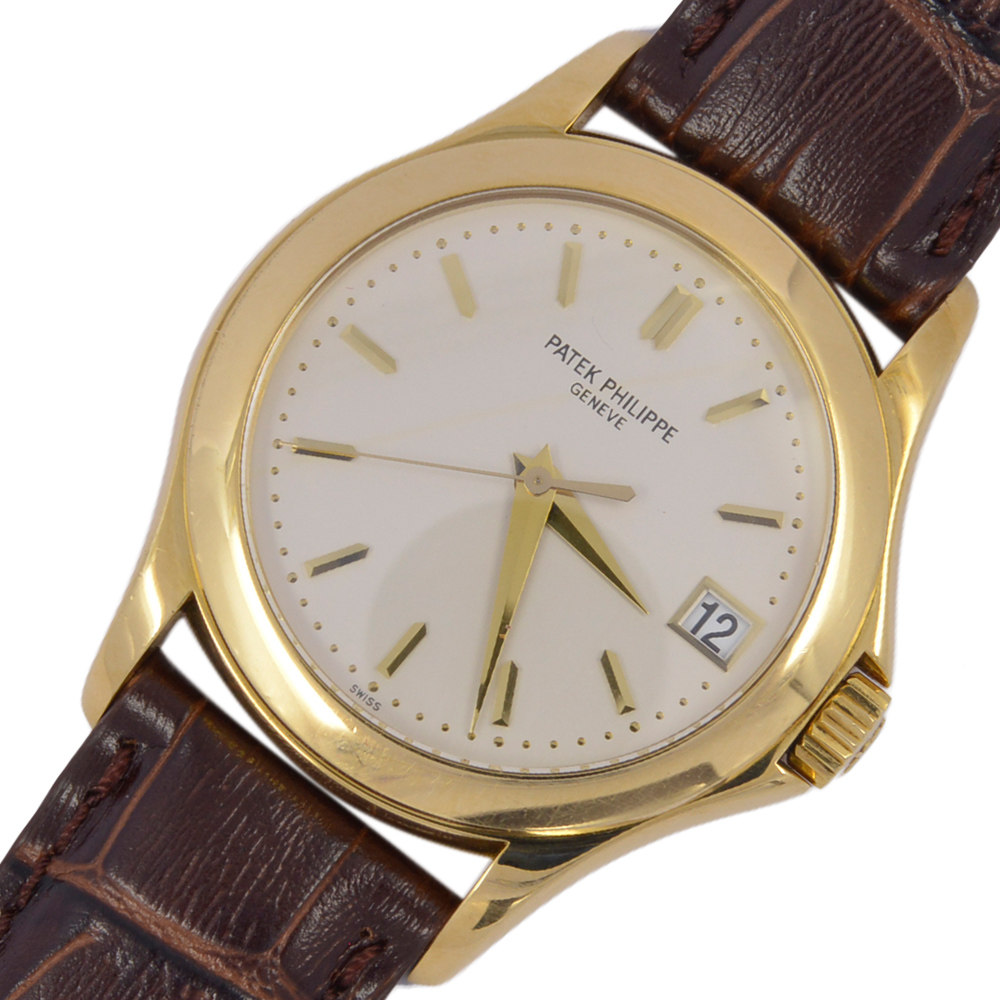 【9新】patek philippe/百达翡丽 古典表 黄金18k日历男表