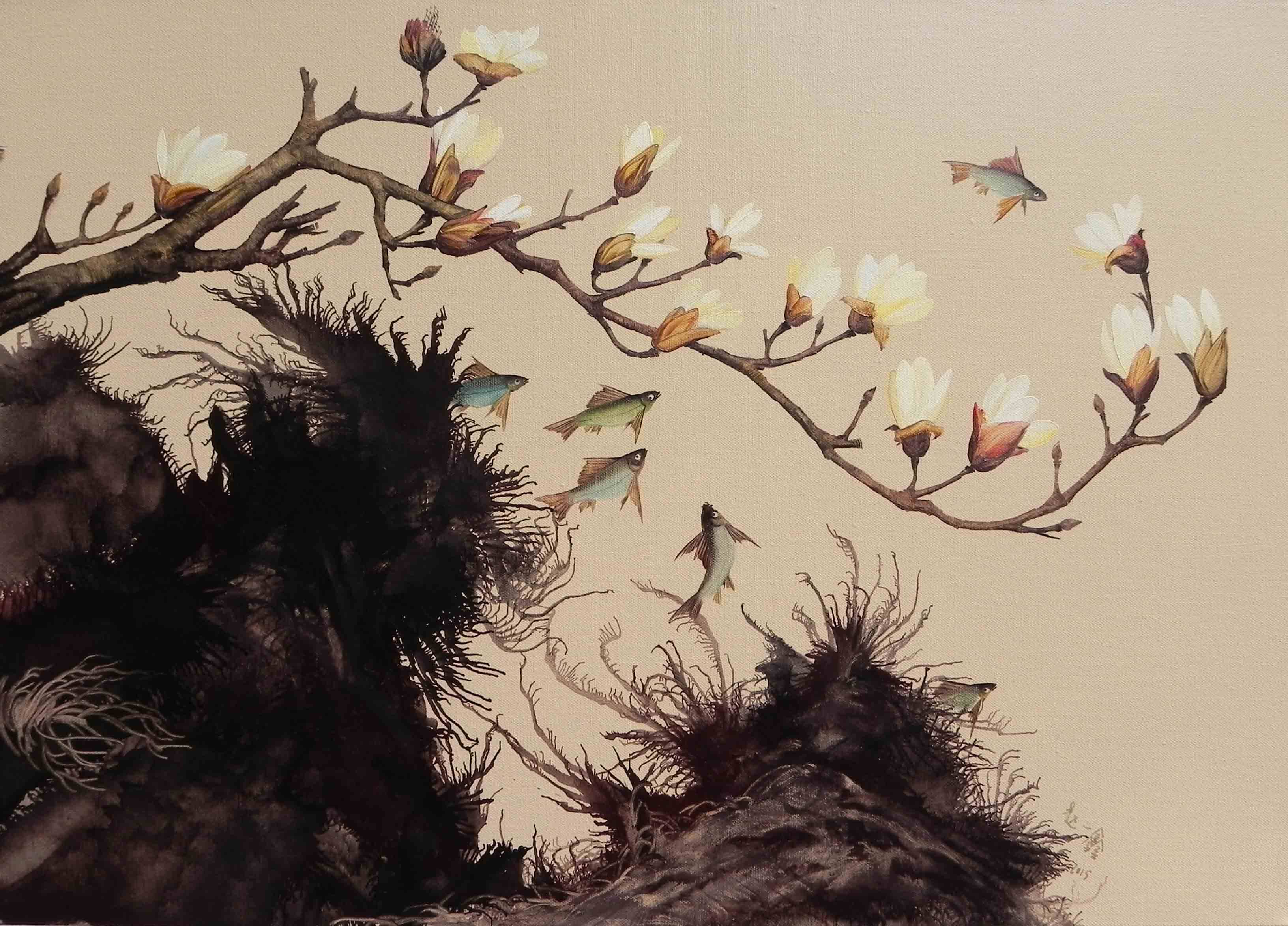 赵一鑫作品《玉兰》天津美院