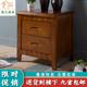 实木床头柜简约现代宿舍卧室储物柜免安装迷你带锁整装家用经济型