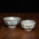 复古粗陶手绘陶瓷碗日本进口家用日式大面碗加厚耐热汤碗饭碗餐具