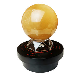 正品天然黄水晶球摆件客厅家居办公室装饰品原石打磨厨房玄关摆设