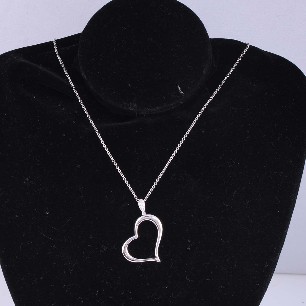 [9.5新]伯爵piaget750白金心形镶钻项链16039926