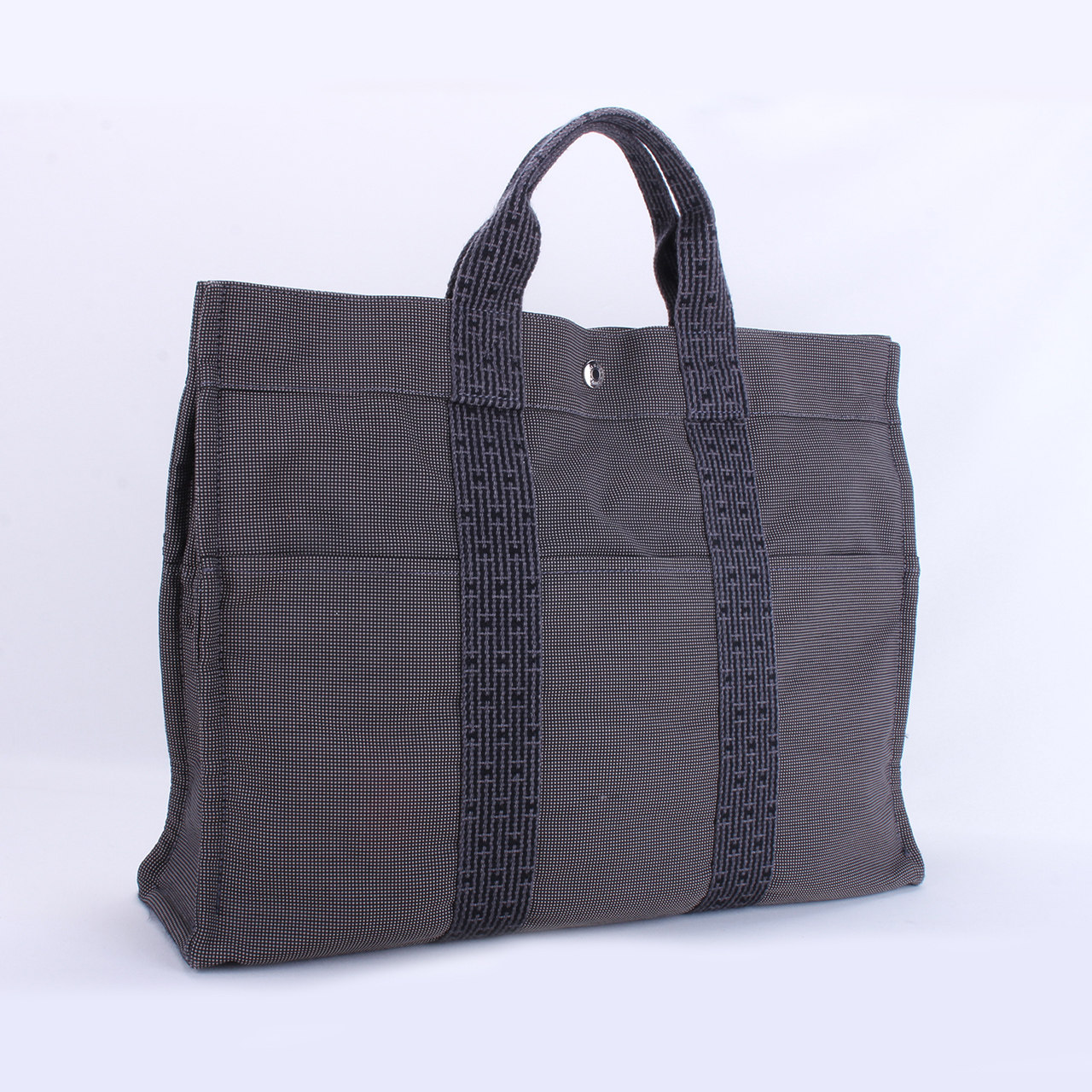 [9.0新]爱马仕hermes灰色男士手提帆布包#161211301