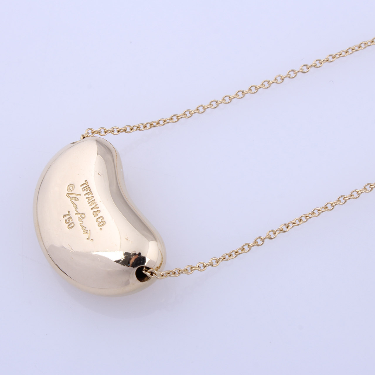 [9.0新]tiffany/蒂芙尼 750 黄金 豌豆bean项链