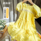 蔚未来女童连衣裙夏季2025新款儿童纯棉公主裙女孩洋气泡泡袖裙子