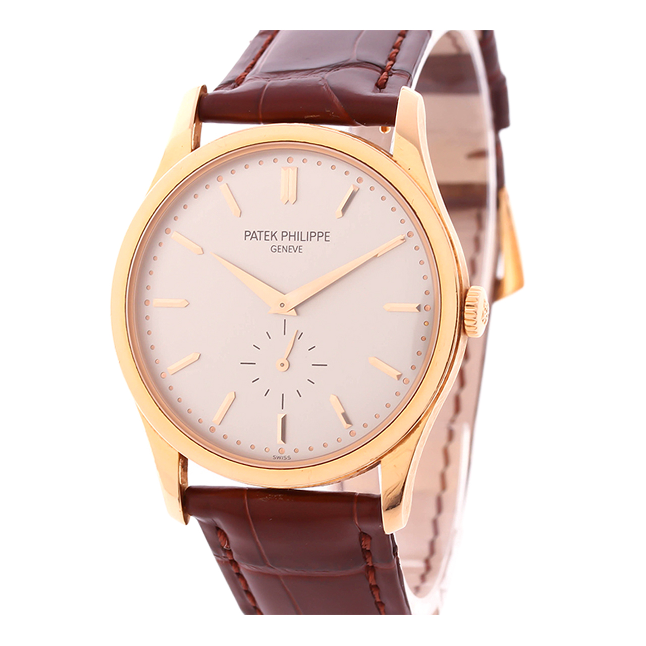 [国检][9.5新]百达翡丽男士古典表5196r手动机械18k玫瑰金