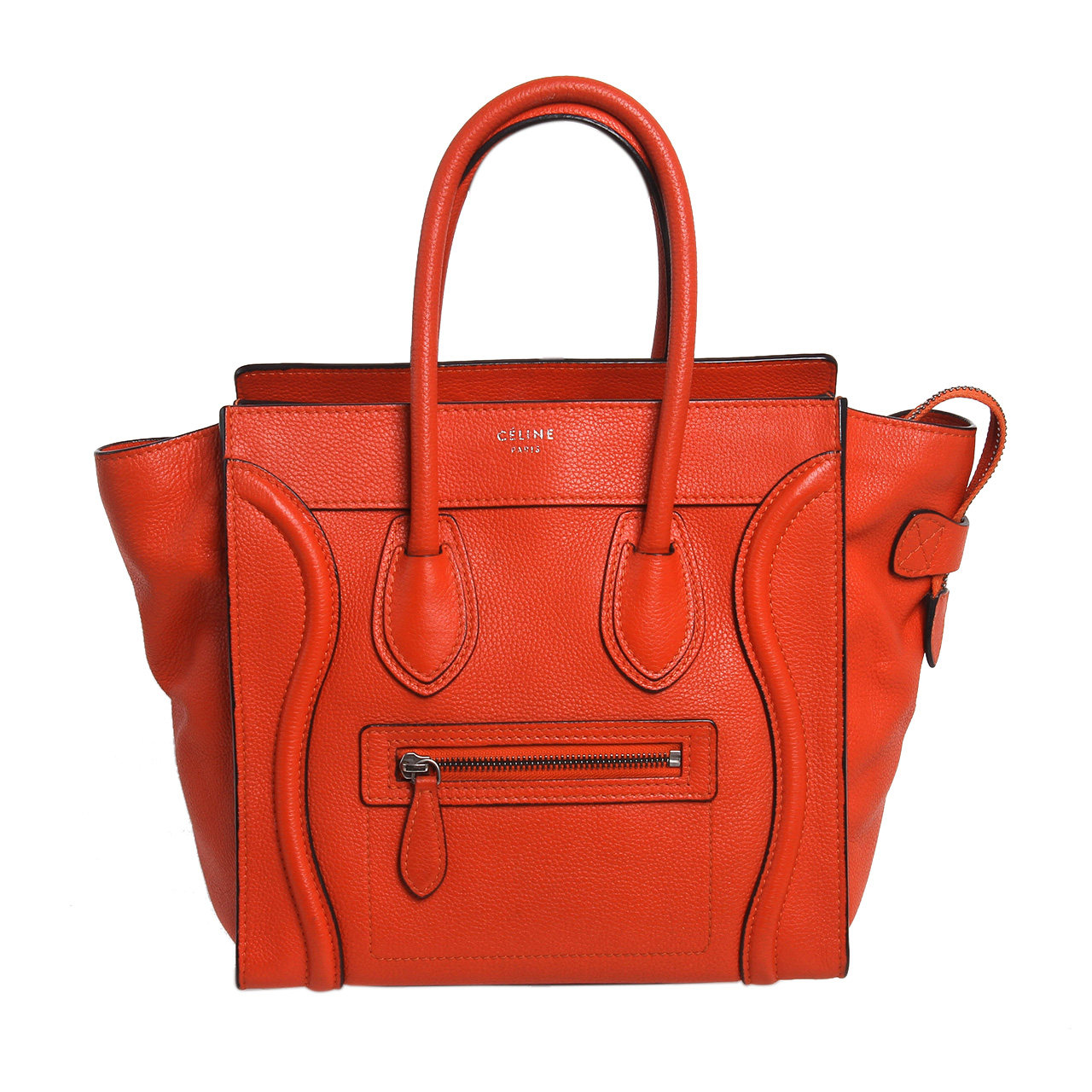 [9.5新]思琳celine女士牛皮小号笑脸包手提包