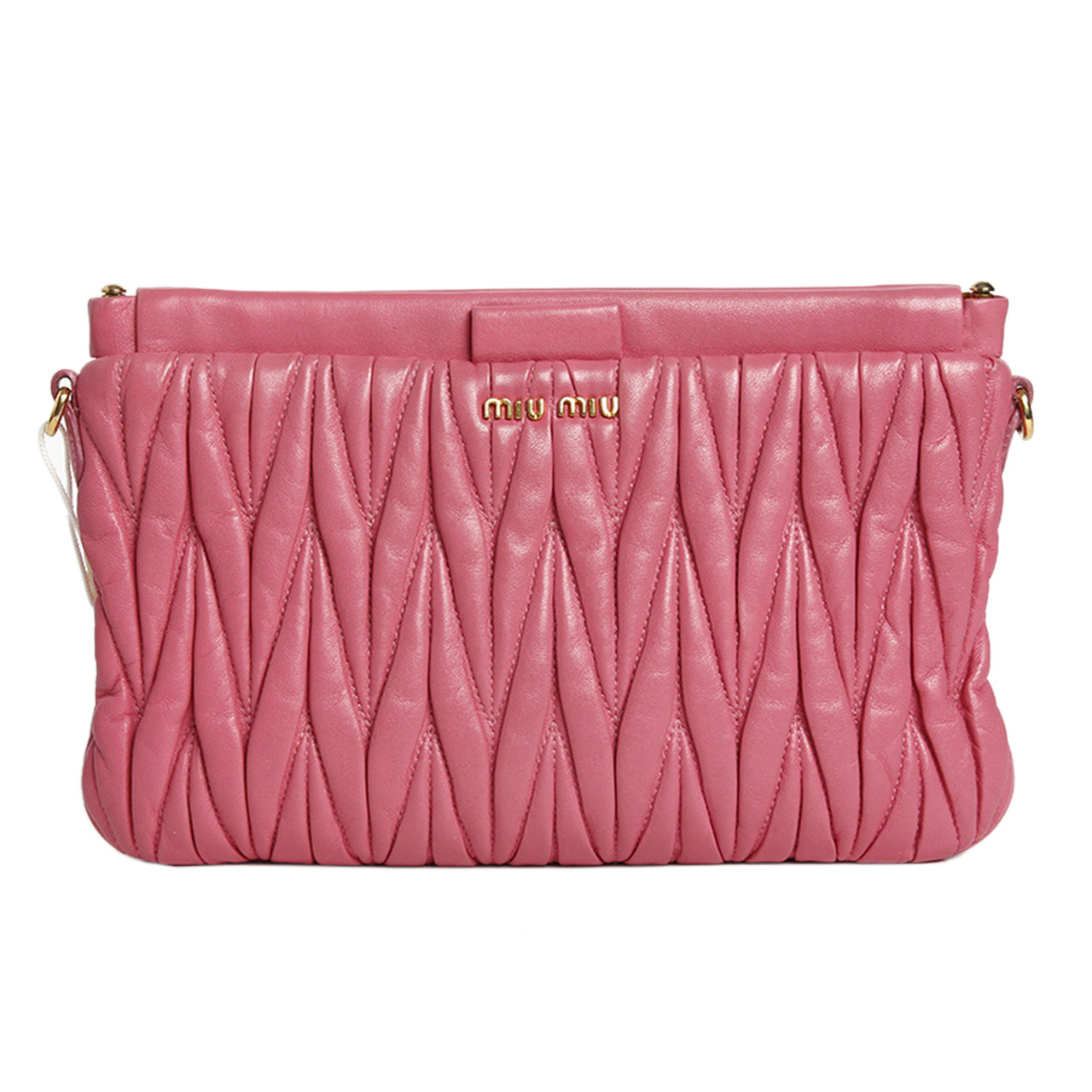 [9.5新]缪缪miumiu女士羊皮手包单肩斜挎包