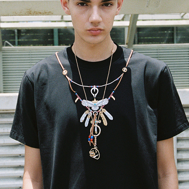 彼岸潮社 tca goros tee 老鹰刺绣绿松石短袖致敬高桥吾郎潮流t恤