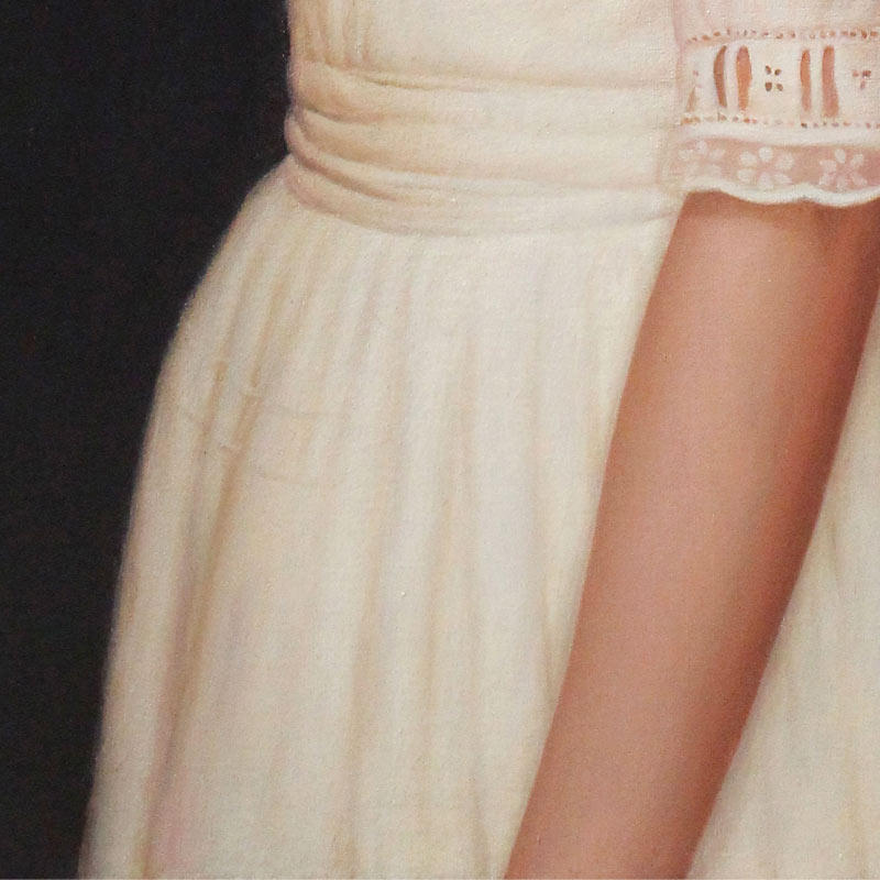 彭中杰 《回眸》 布面油画