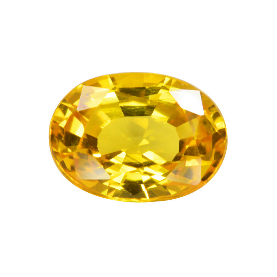 1.75ct 天然黄色蓝宝石裸石 提供成品款式设计镶嵌 9764