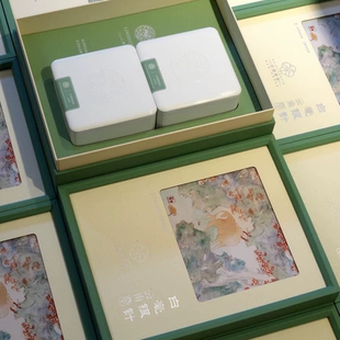 绿茶通用高档毛峰猴魁白茶崂山绿茶茶叶礼盒装包装盒半斤空礼盒