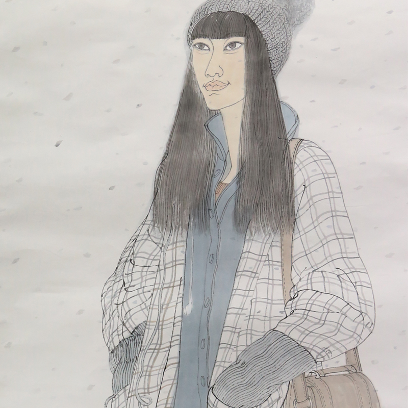 中国美协理事孙玉敏《青雪》纸本镜心名家名作