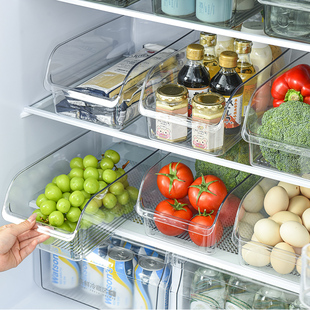 冰箱收纳盒鸡蛋保鲜食品级专用整理神器厨房饮料蔬菜筐盒子抽屉式