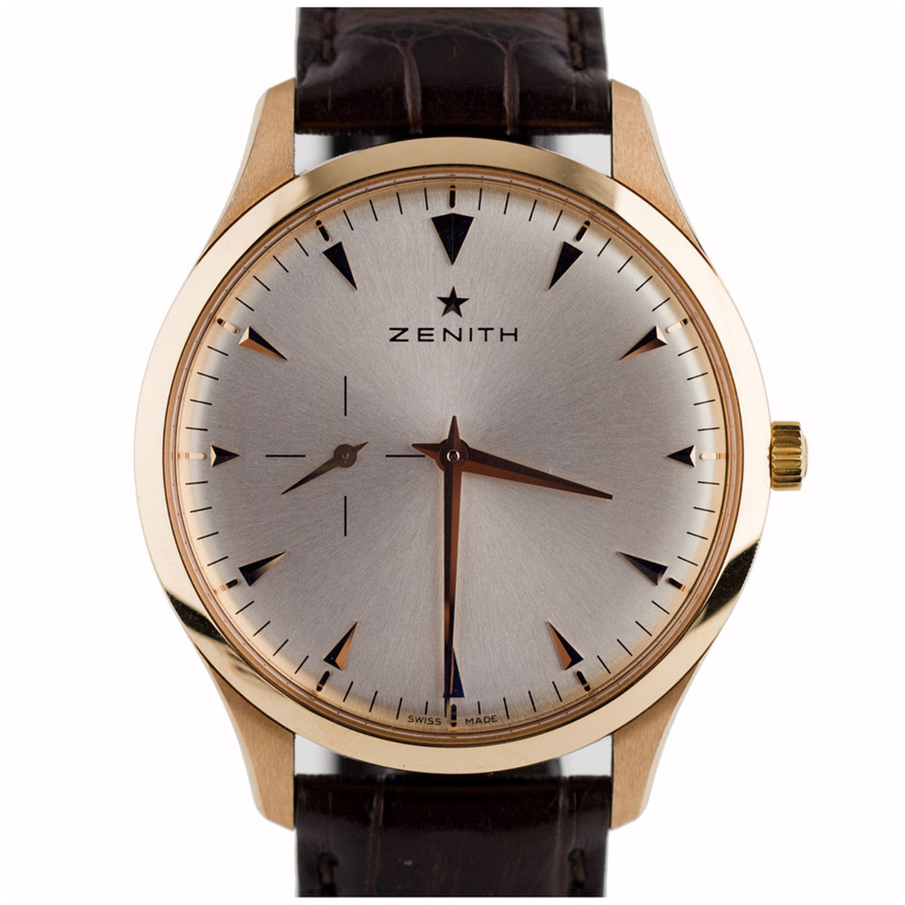 [9.5新]真力时 elite系列 18k金 自动机械男表ln