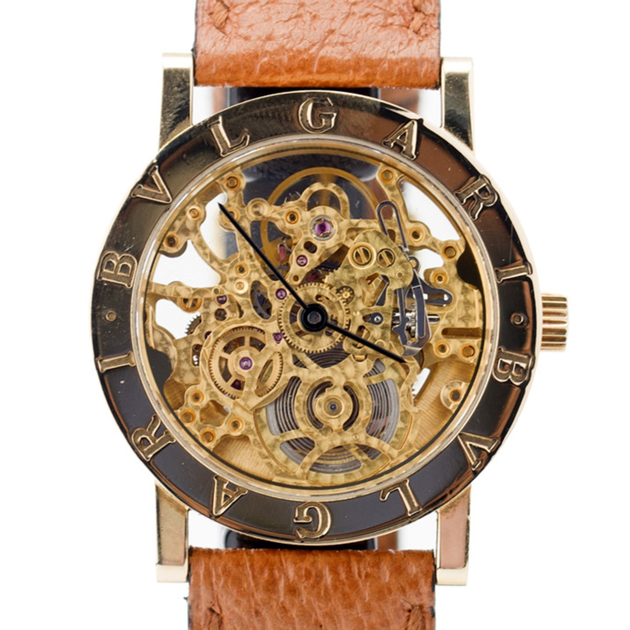 [9.0新]宝格丽 镂空 18k金 自动机械中性表