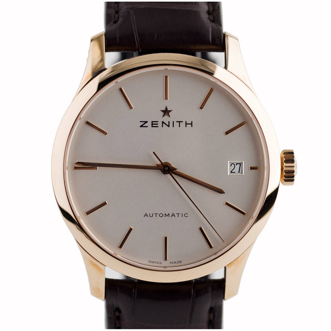 [9.5新]真力时 elite系列 18k金 自动机械男表ln