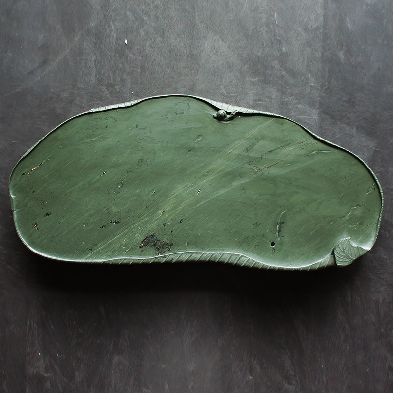 绿端茶盘《春秋大业》