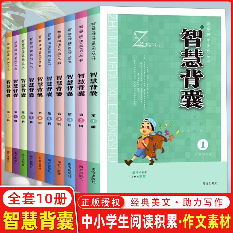 智慧阅读系列丛书 智慧背囊第1-10辑 南方出版社 智慧背囊 第一二三四五六七八九十辑作文素材中学教 语文中学生书籍123456789 10