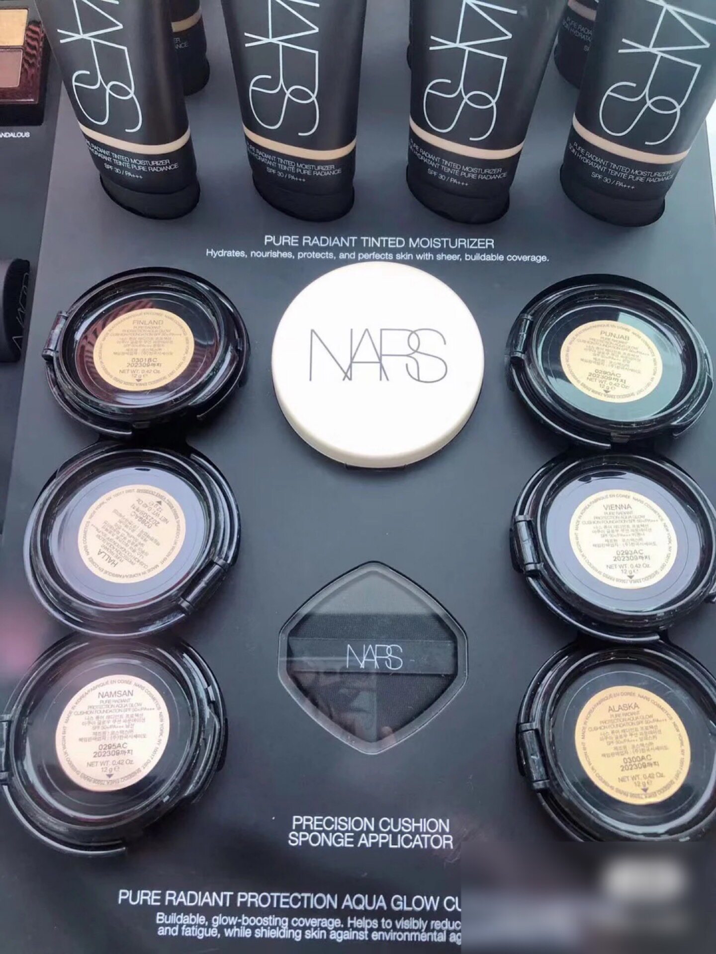 nars纳斯2021年夏季新品新款光感持久白盒圆盒气垫finland namsan