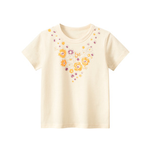 夏装儿童短袖T恤女童韩版童装卡通印花宝宝衣服纯棉优质面料透气