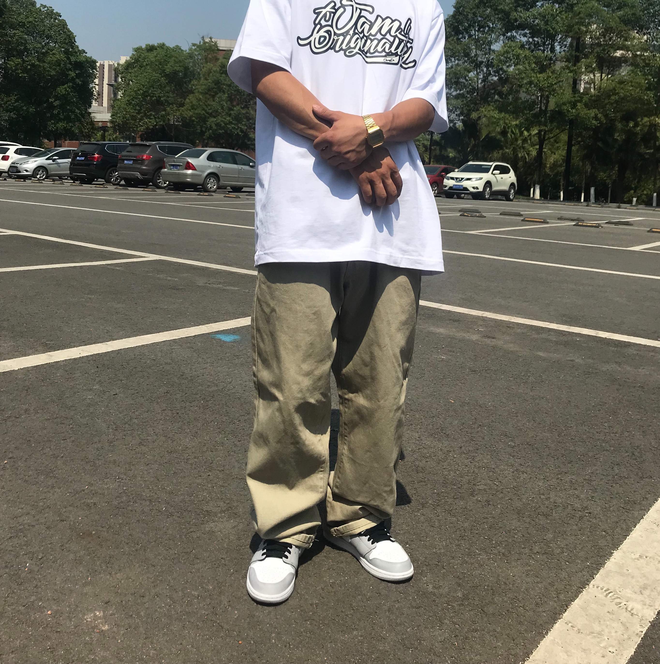 美式经典宽松休闲直筒卡其色工装裤oldschool街头风硬货品质推荐|msdalam kategori Pakaian Lelaki, seluar santai - dari Buy2taobao.com untuk memberikan perkhidmatan ejen Taobao profesional membeli