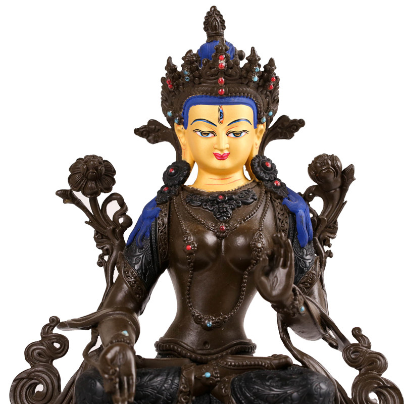 【义拍】密宗佛像 白度母 高约21cm 佛法加持