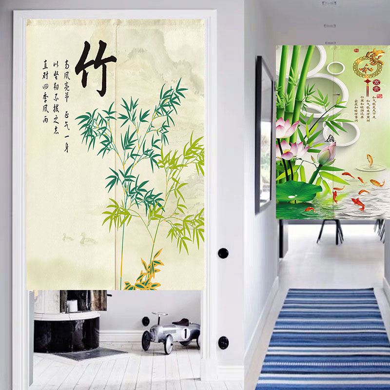 Chinese style Bamboo Fabric art door curtain BAMBOO household Curtain kitchen Partition curtain decorate Half-curtain bedroom Drapesin the Home Fabric , Curtains and curtain accessories , Curtain category - from Buy2taobao.com to provide professional Taobao agent buy service