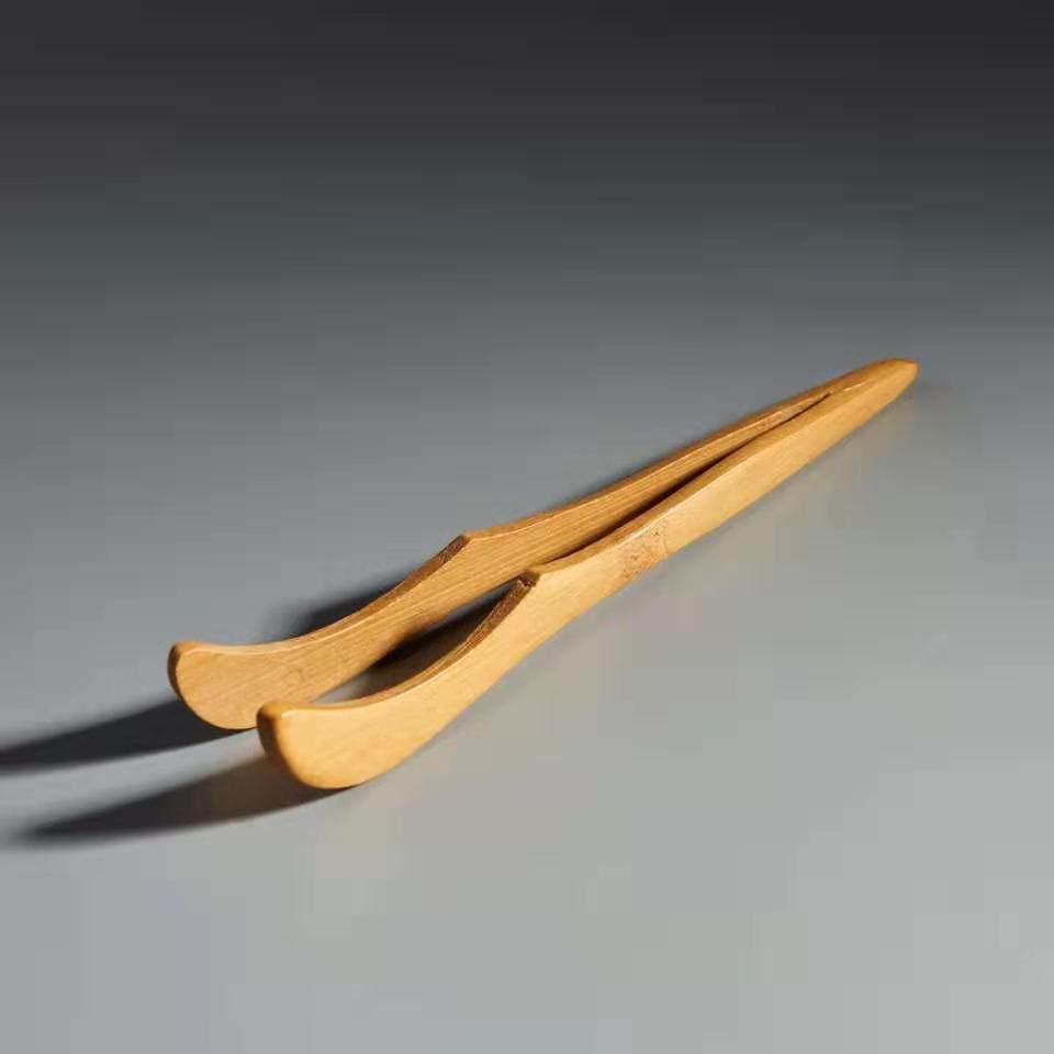 好再来 竹制茶夹茶道配件环保手工茶叶夹子竹木茶杯夹茶具镊子