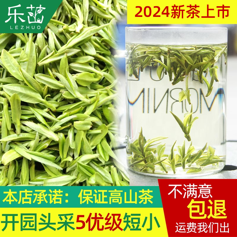 2024年新茶-乐茁安吉白茶5优-开园头采明前特级-珍稀高山绿茶125g