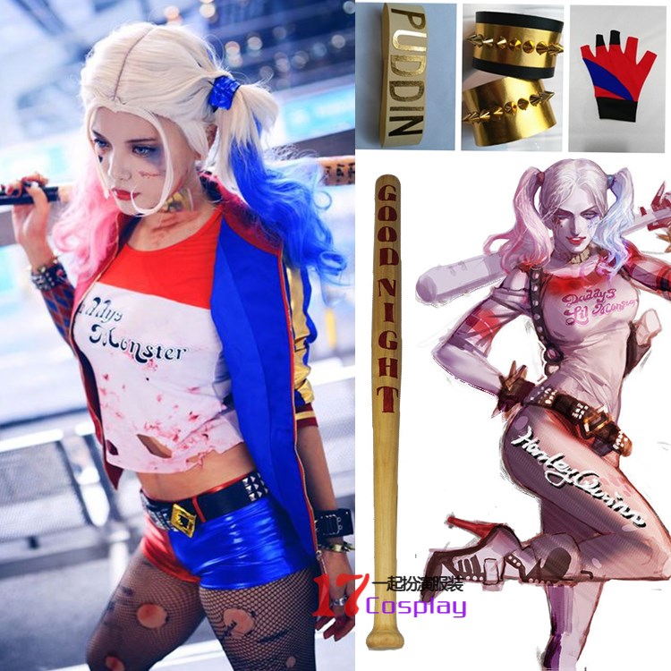 自杀小队 哈莉 奎茵 suicide squad 小丑女 cos服装外套T恤 配件在类目 模玩/动漫/周边/cos/桌游, Cosplay服饰/道具/服务, Cosplay女装中 - 来自Buy2taobao.com提供专业的淘宝代购服务