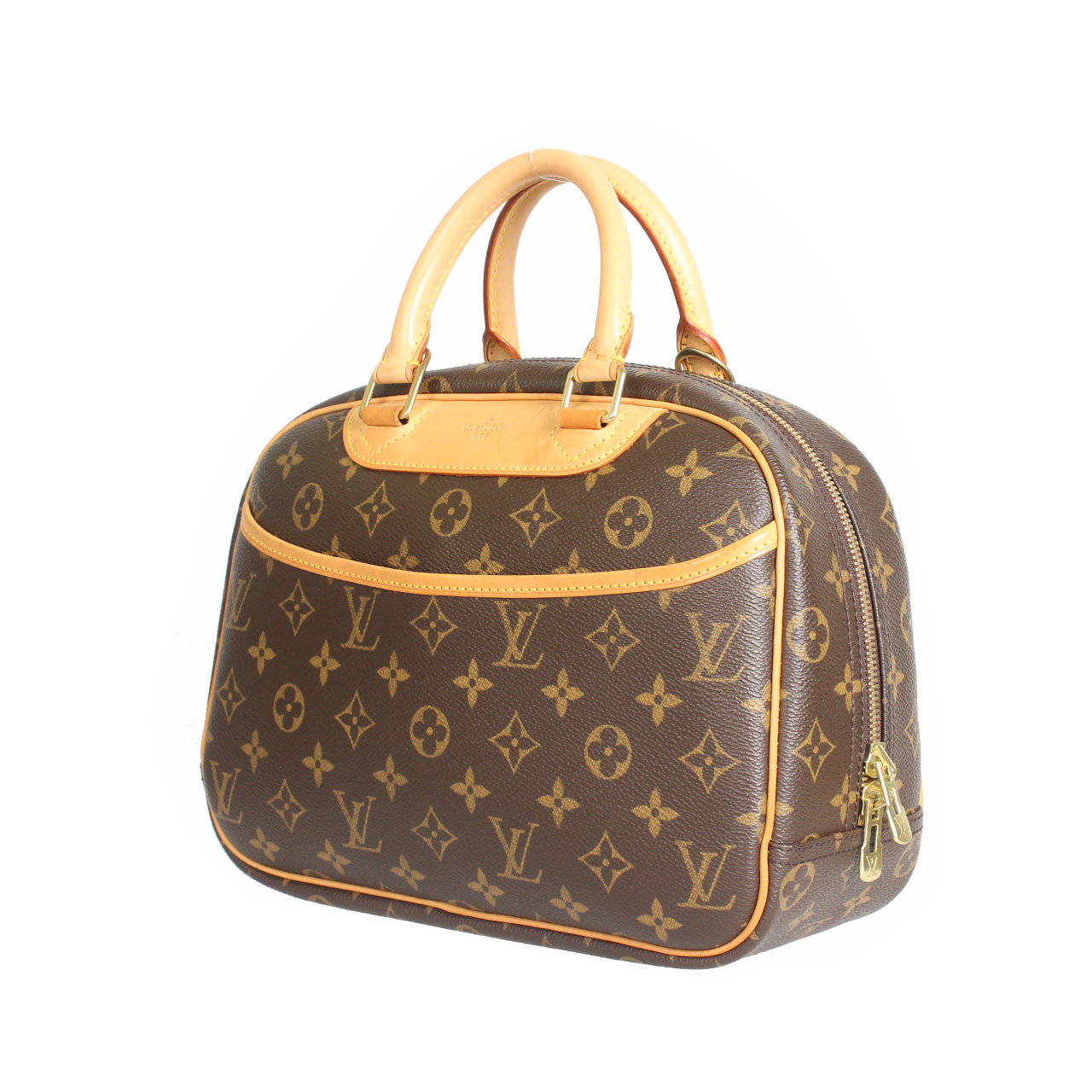 【9新】 lv/路易威登 deauville系列小号 经典珍妮女士手提包