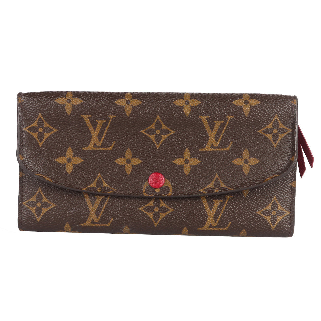 [9.0新]路易威登lv女士热门款红豆按扣老花长钱包