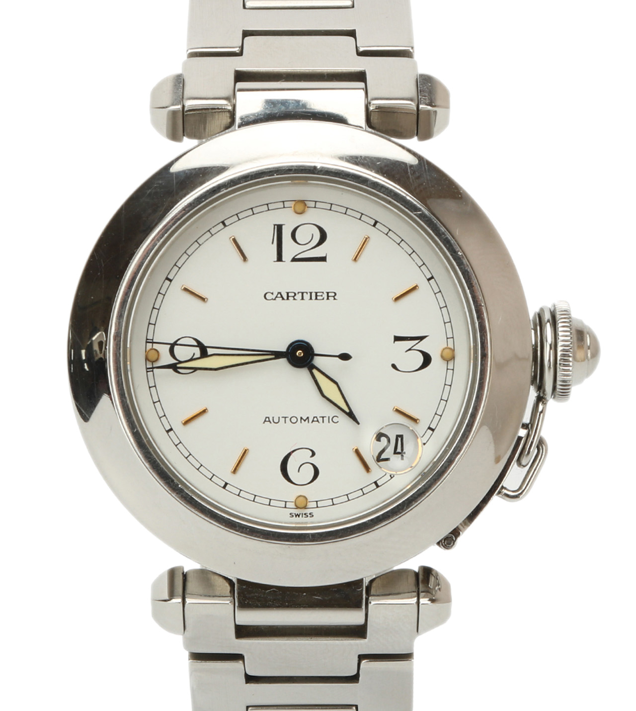 [9.5新]卡地亚cartier男士帕莎系列自动机械表