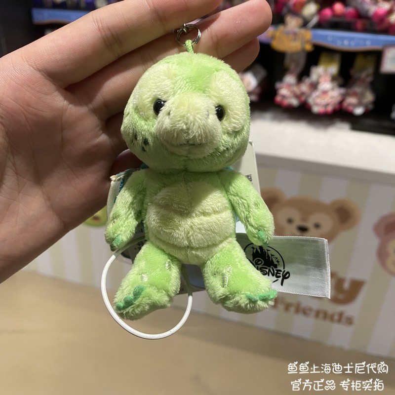上海迪士尼国内代购奥乐米拉小绿龟olu坐姿站姿钥匙扣挂件包挂饰